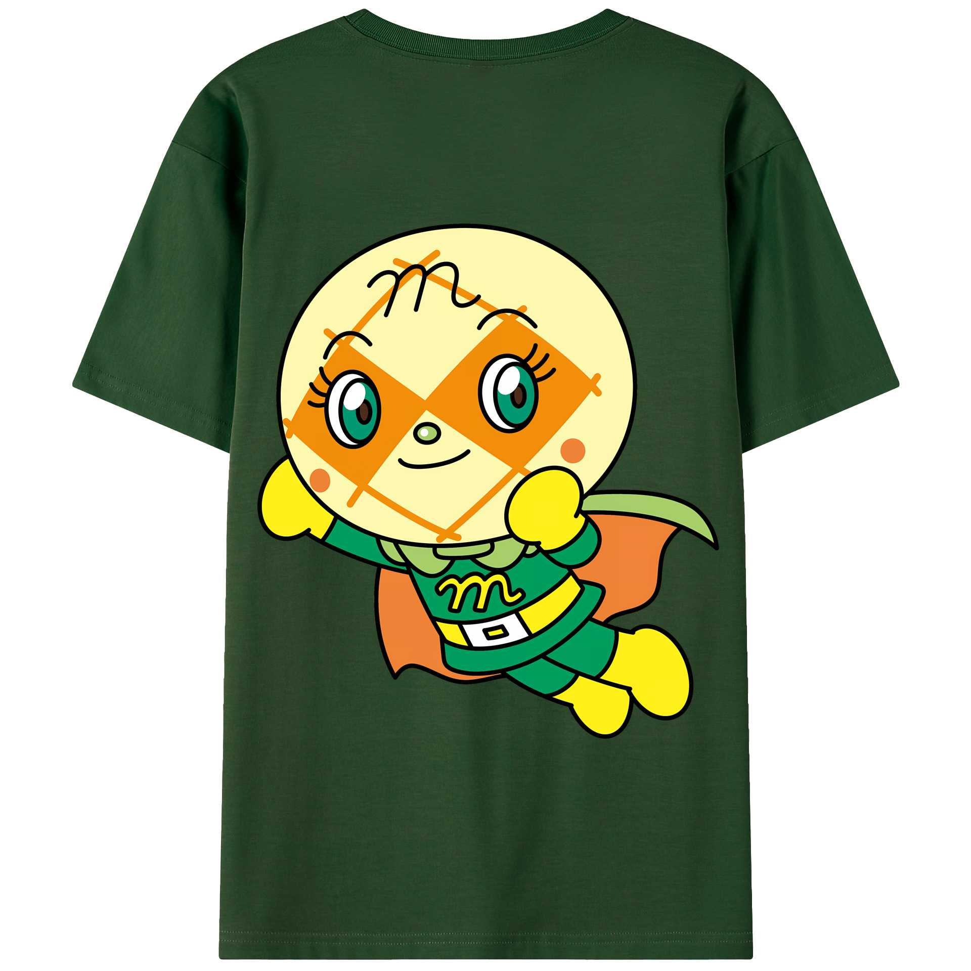 （画像用） アンパンマン Anpanman 綿100％半袖Tシャツ（背面プリント）